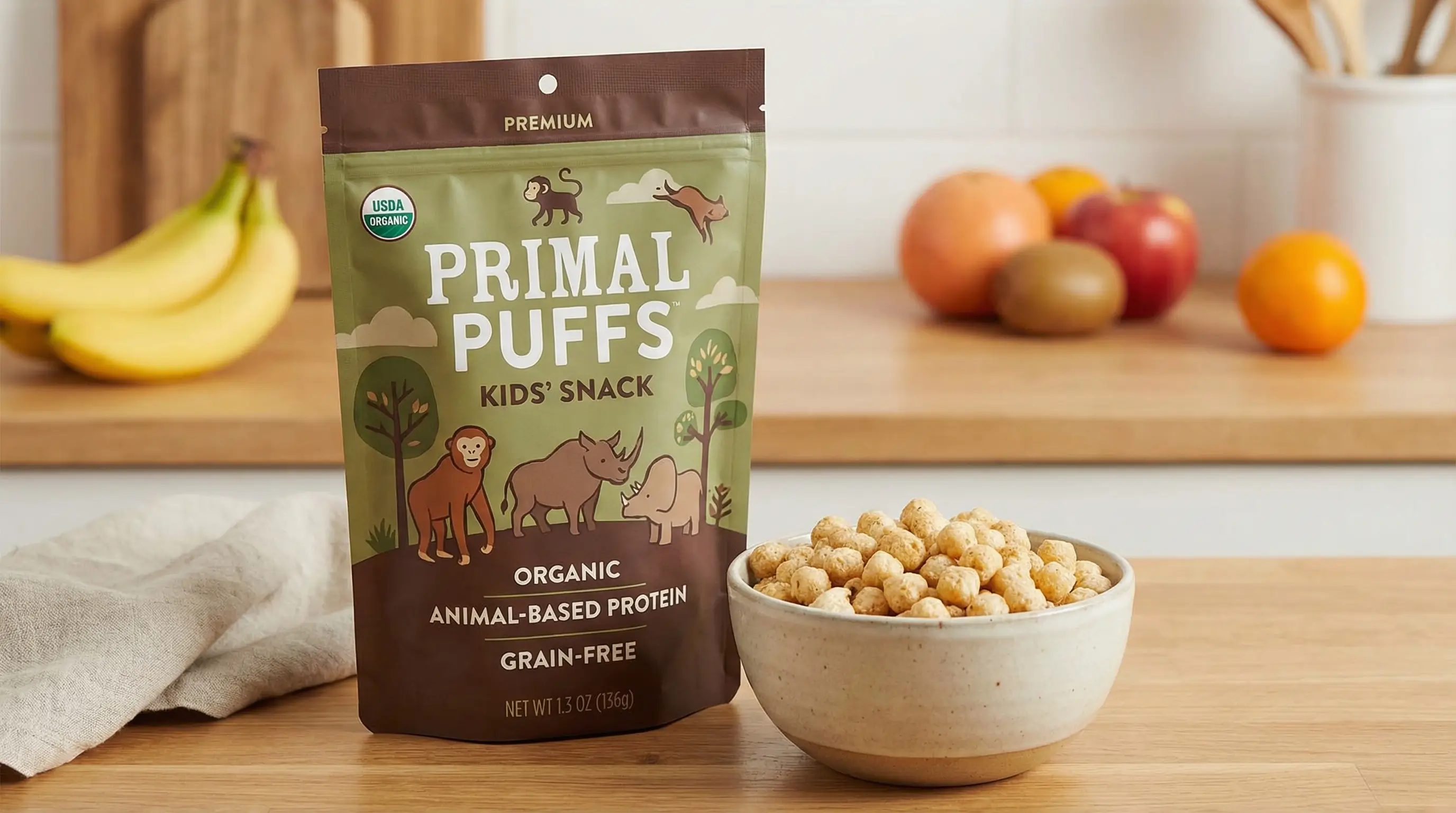 Primal Puffs, Food & Beverage
