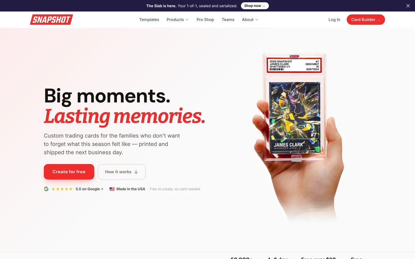 Snapshot homepage